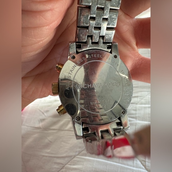 Michael Kors Silver and Gold Watch - Picture 5 of 6